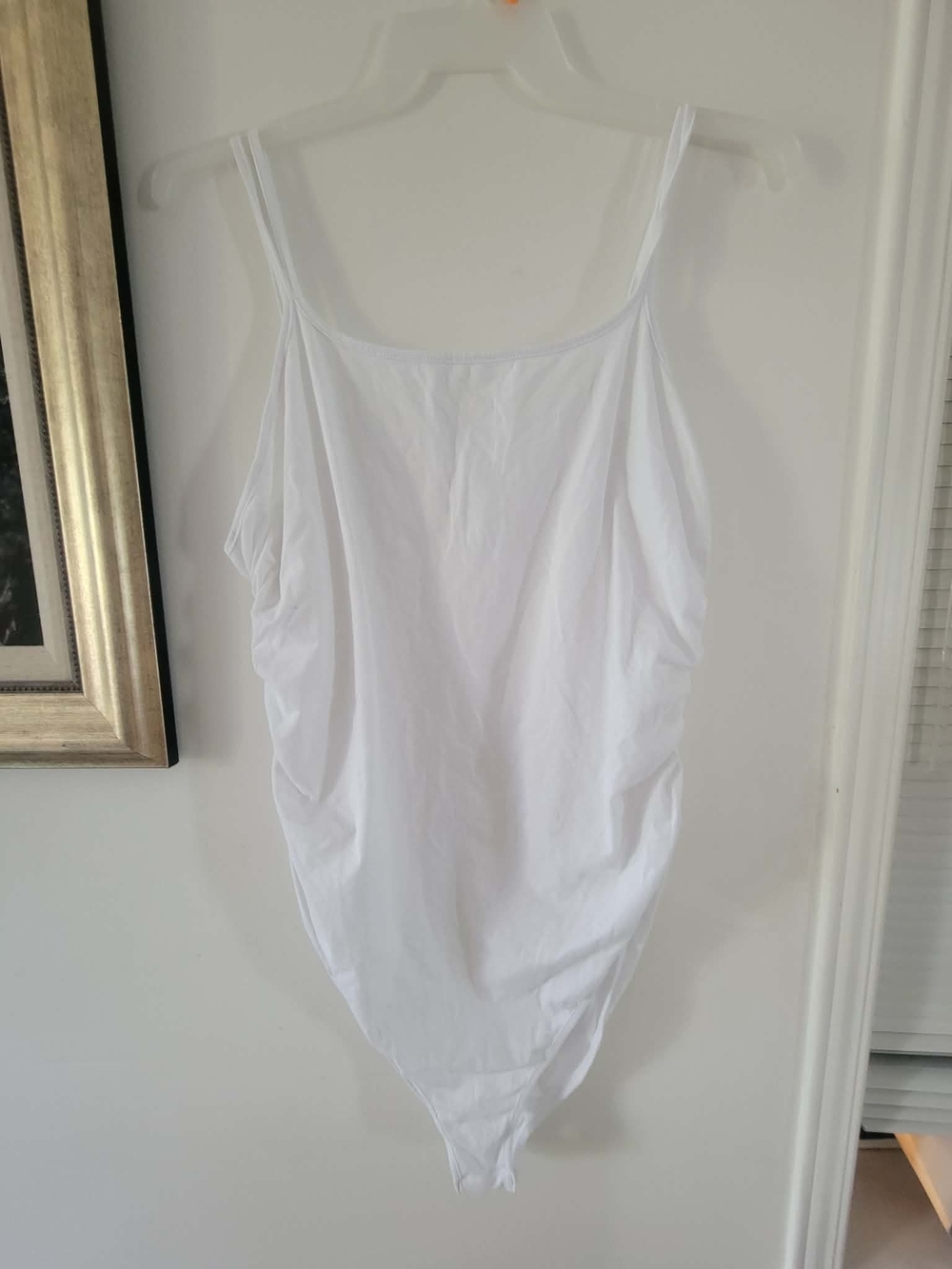 SHEIN White Women's Scoop Neck Tank Bodysuit